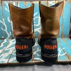 O\' Rogeri Work Boots Mens Sz 29/11-11.5 Western Rodeo Leather Steel Round Toe O main image 4